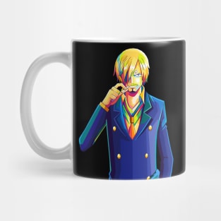 Sanji One Piece Wpap Pop Art Mug